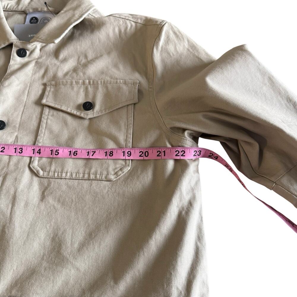 Bearded Goat Khaki Canvas Utility Jacket Flannel Lined Utility Outdoor Size M - Picture 7 of 12